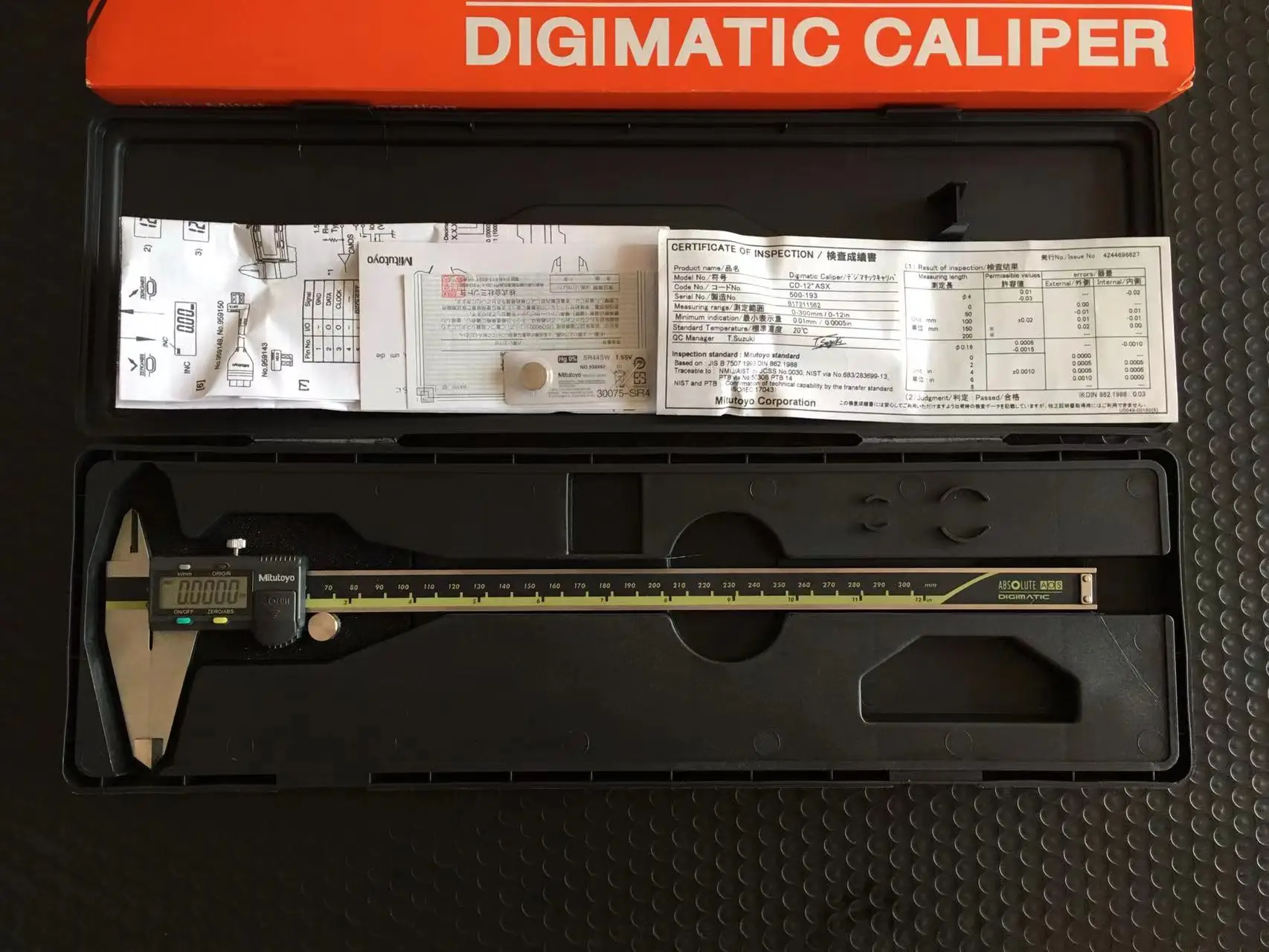 Штангенциркуль из нержавеющей стали с ЖК-дисплеем 12 дюймов 0-300 мм | Инструменты