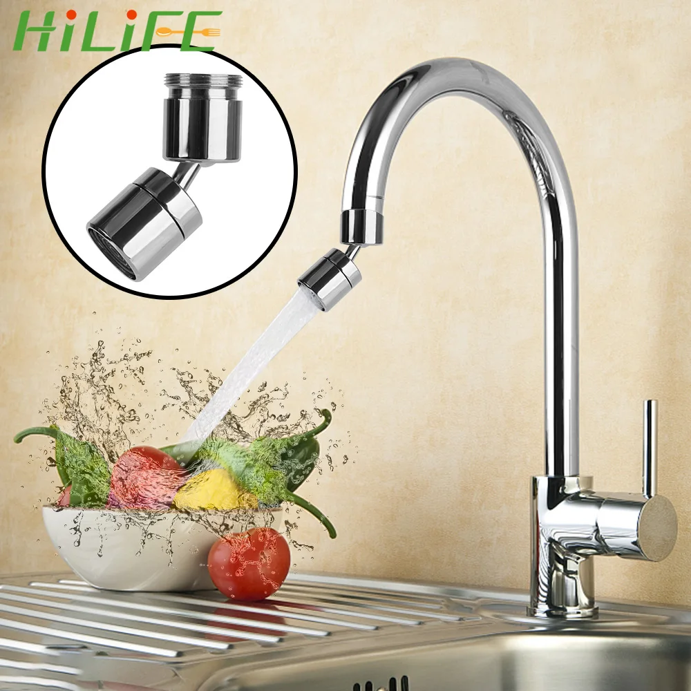

Универсальный смеситель для ванны HILIFE, смеситель для кухни, экономичный смеситель для воды, поворот на 720 °, распылитель на кран, брызгозащищ...