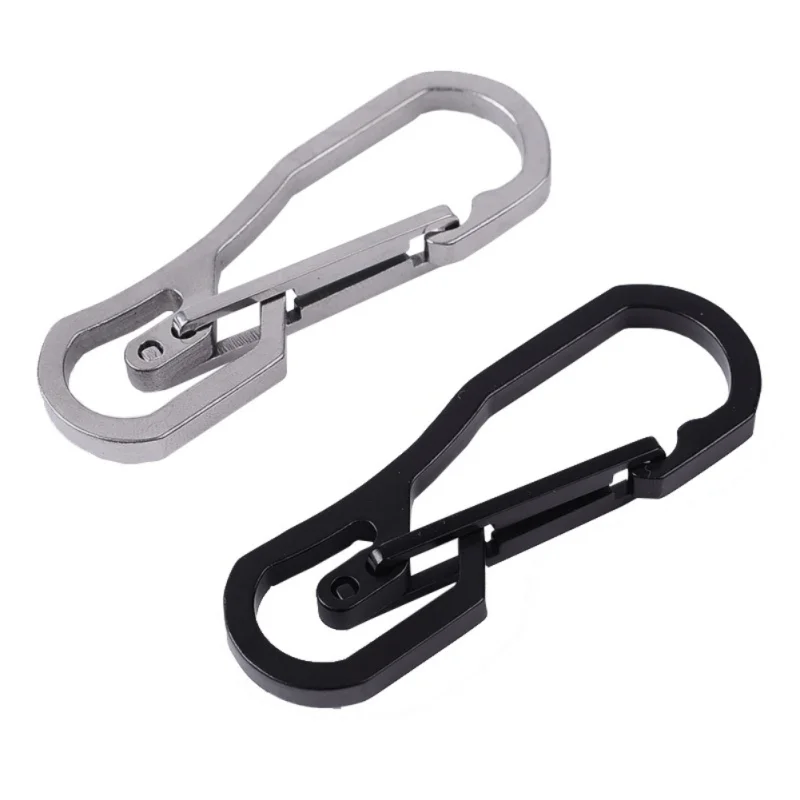 

AISPORT EDC Keychain Carabiner 420 Stainless Steel Quick Release Anti-lost Outdoor Climbing Accessories