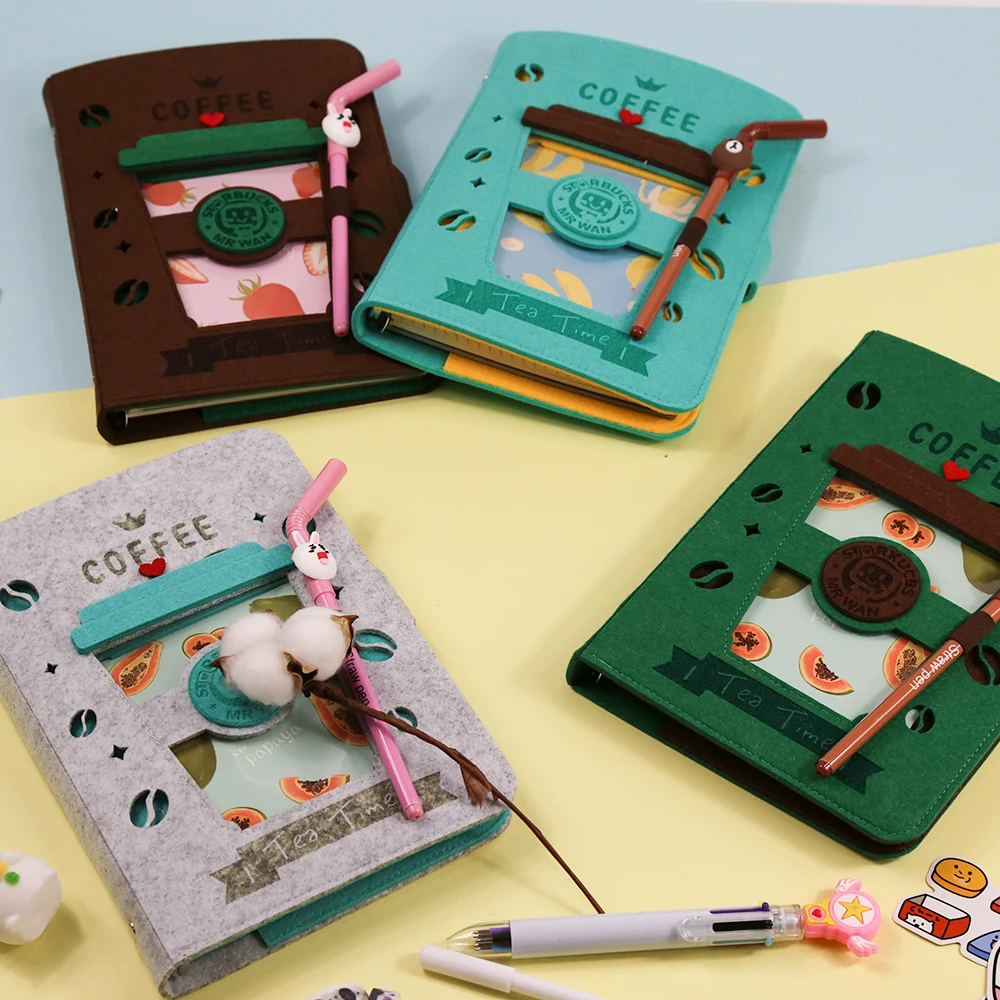 А5 планер блокнот металлическая папка Бесплатная ручка школьный войлочный