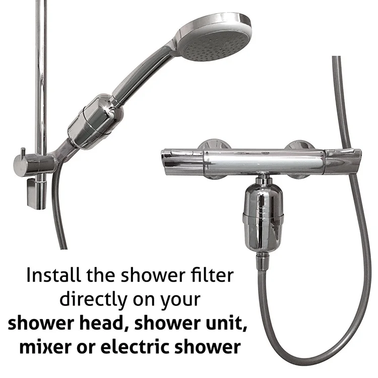 Bathroom Shower Filter Bathing Water Filter Purifier Water Treatment Health Softener Chlorine Removal Oversea Free Shipping