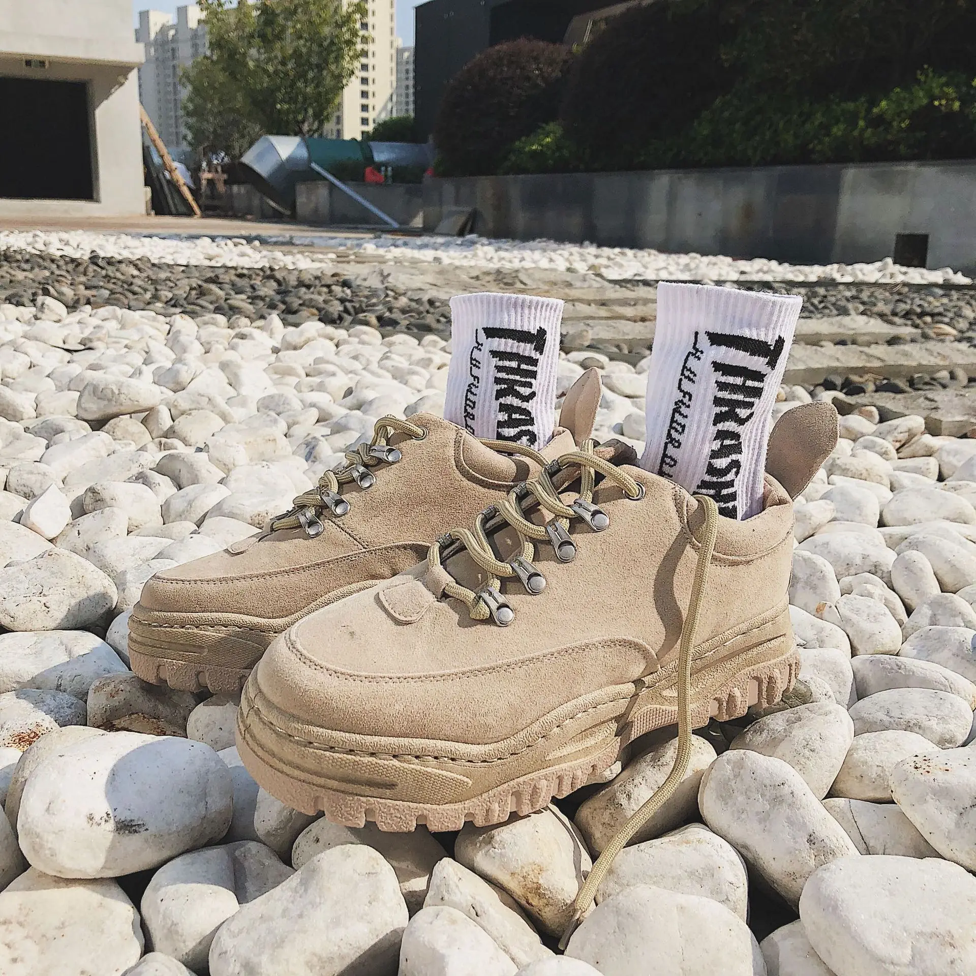 2018 Новые Стильные Ботинки martin на осень и зиму мужская универсальная обувь