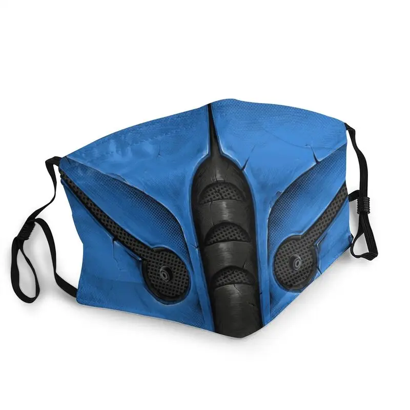 

Mortal Kombat Sub Zero Mouth Face Mask Unisex Adult Dustproof MKX Fighting Game Mask Protection Non-Disposable Respirator Muffle