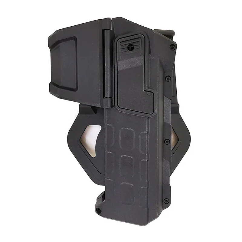 

Tactical Movable Pistol Holsters for 1911 with Flashlight or Laser Mounted Right Hand Waist Belt Gun Holster