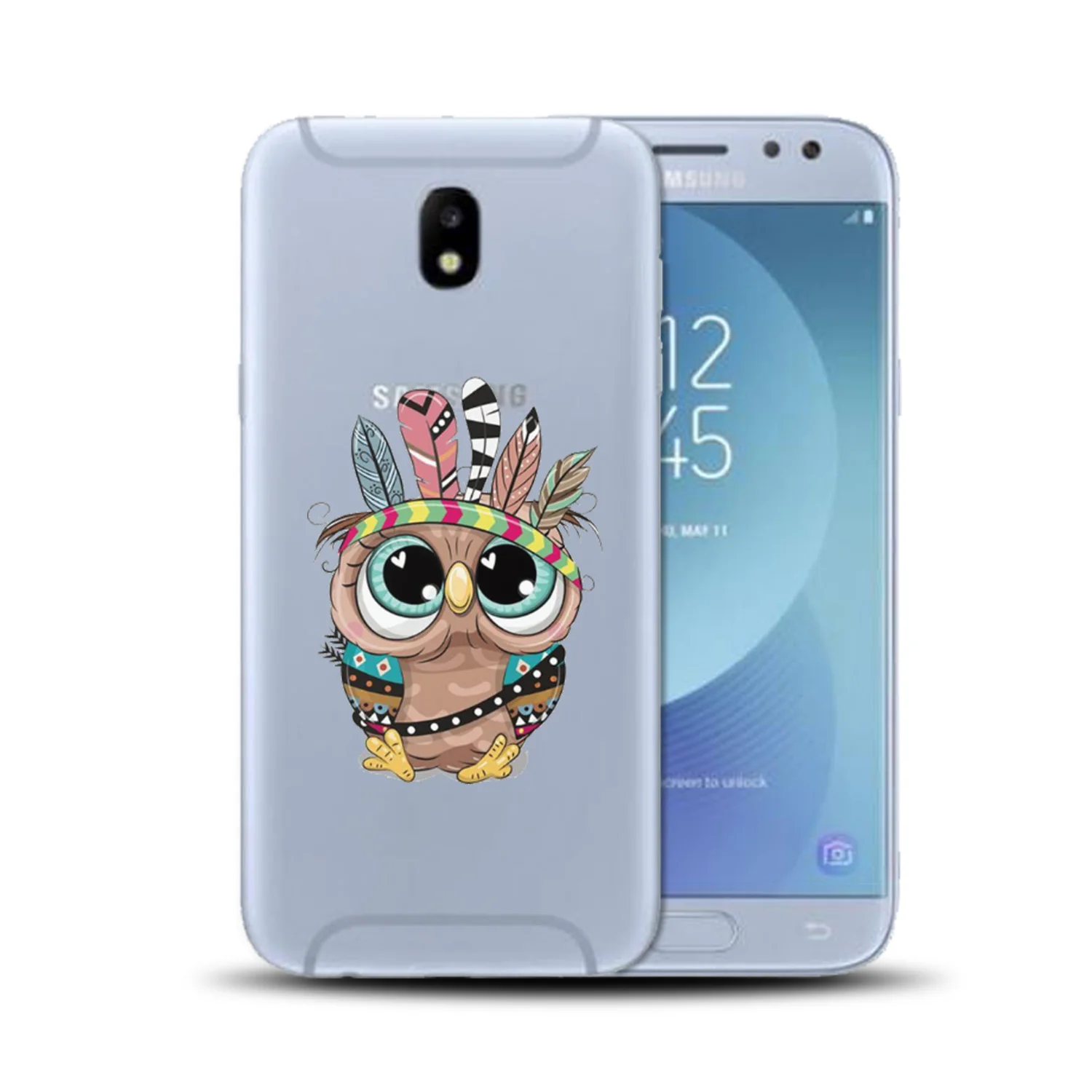 

Owl transparent for Samsung Galaxy A7 2018 A10 20 40 50 70 A6 A8 A5 A11 31 51 81 S20 Ultra Cover Phone Case Cover Funda Capa