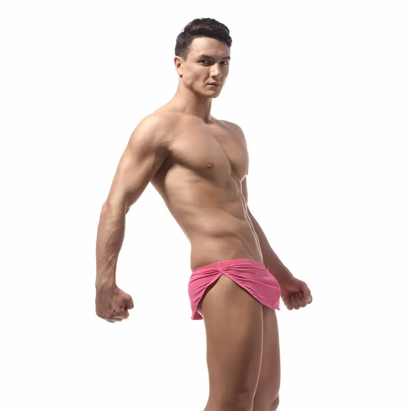 Сексуальное мужское нижнее белье домашние боксеры Трусы шорты мужские дышащие