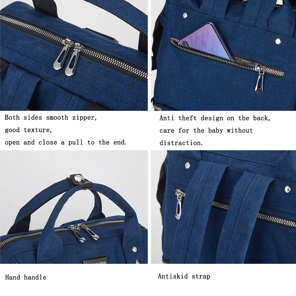 

Diaper Bag Maternity nappy bag Travel Backpack Baby Care wetbag stroller bag double layer dry and wet separation baby bag