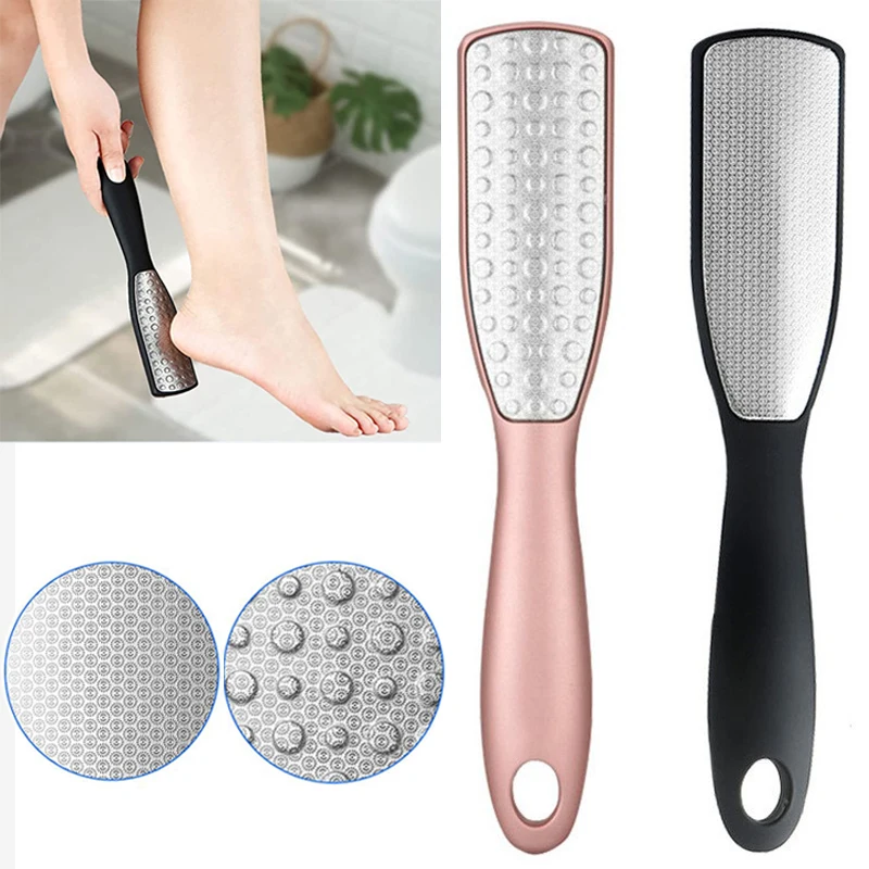 Pedicure Tools Heel Scratcher Files Artifact Exfoliating Calluses Brush Stainless Steel Foot Sharpening Double-sided Pedicura
