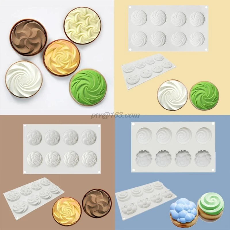8 полость цветок силиконовая форма помадка мусс торт Шоколадный Декор Sugarcraft