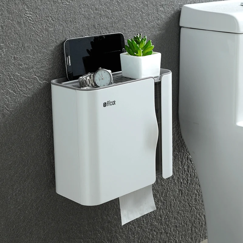 

Nail Free Toilet Paper Holder WC paper holder Toilet Paper Case for Bathroom Accessories ABS Material Wall mounted
