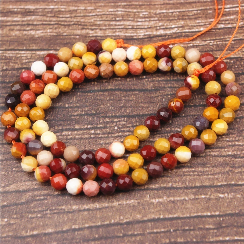 

LanLi 4mm Egg Yellowstone small beads fashion jewelry interval loose beads DIY bracelet necklace earrings and accessories