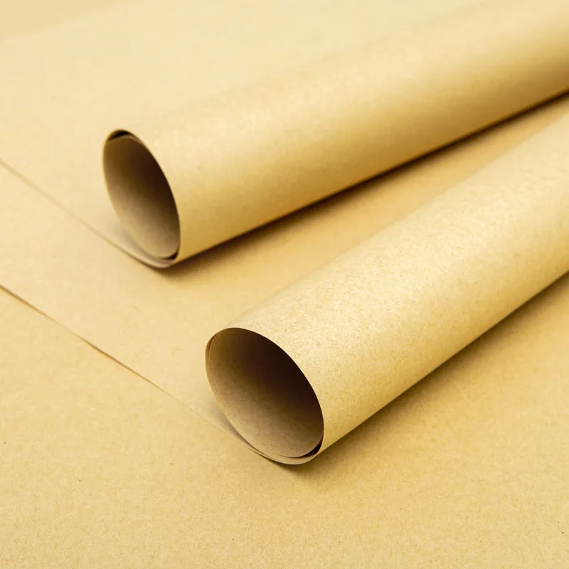 Высококачественная коричневая крафт-бумага Подарочная коробка и оберточная