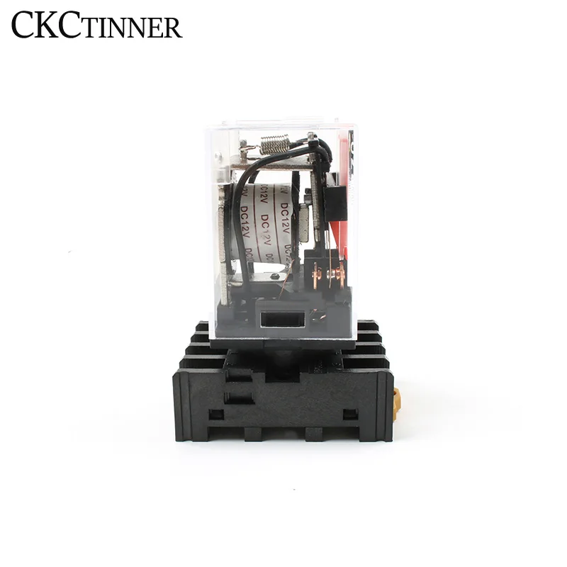 Реле промежуточное компактное электромагнитное реле с цоколем MK2P 8 контактов PF083A