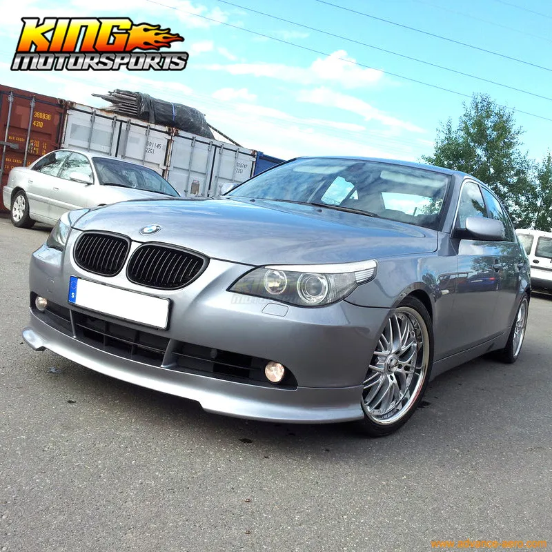 Подходит для 04 07 BMW E60 5 Series 535I 545I 550I C Тип переднего бампера спойлер нарисованный PU