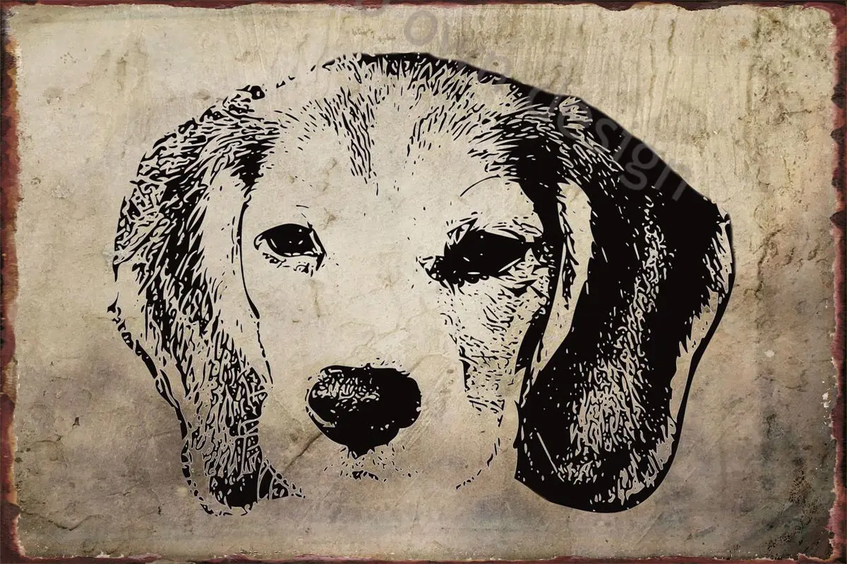 

Металлический знак Beagle, оловянные таблички, Настенный декор, украшение для комнаты в стиле ретро, винтажное украшение для творчества, клуба,...
