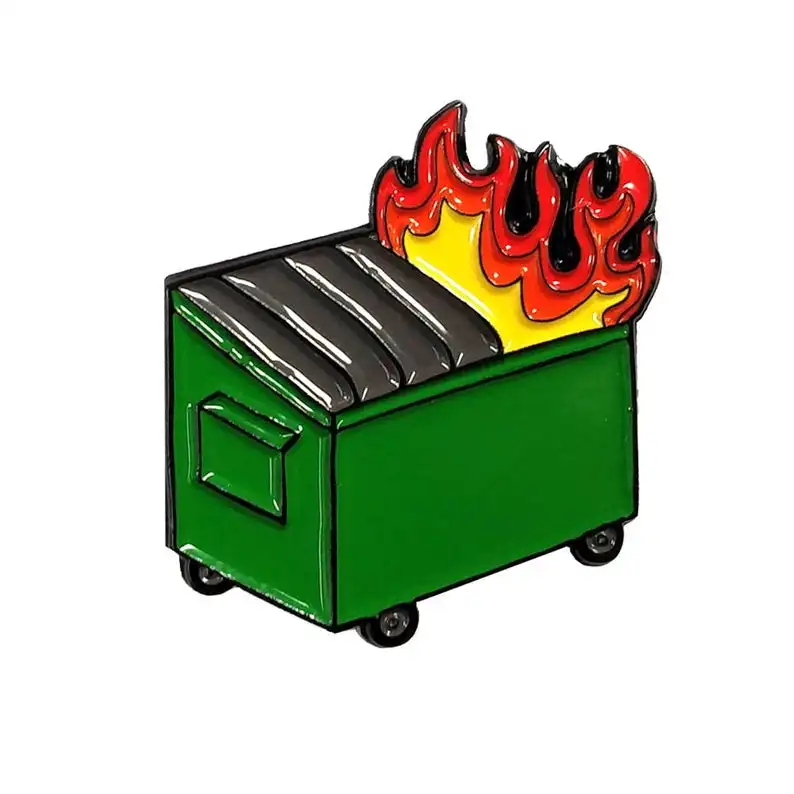 Эмалированная булавка-значок на булавке для мусора | Украшения и аксессуары