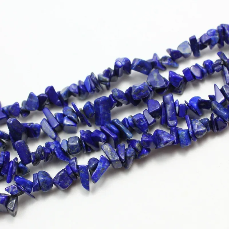 Натуральный Лазурит камни бисер браслет неправильный гравий кварцевый