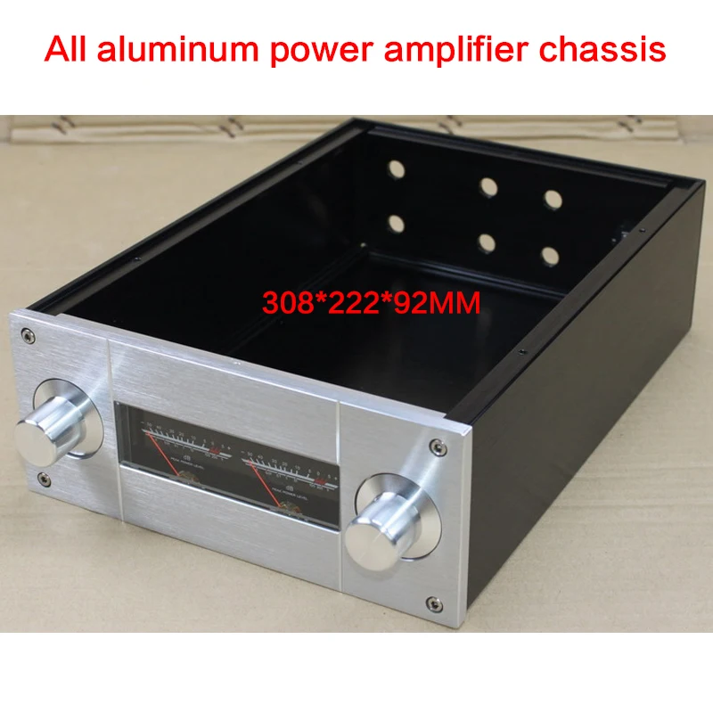 

308*222*92MM DIY All-aluminum Power Amplifier Chassis WA53 (without Header) Audio Case Power Shell Amplifier Enclosure