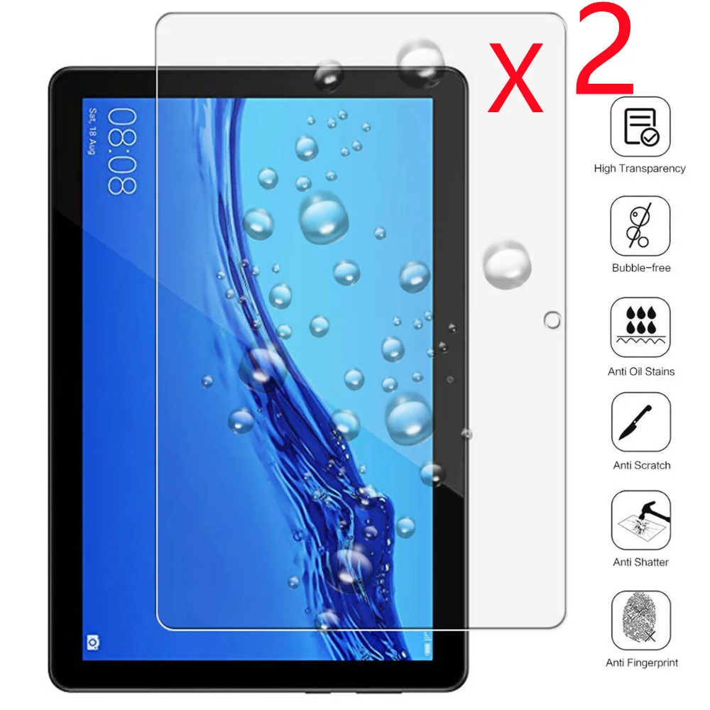 

2Pcs Tablet Tempered Glass For Huawei MediaPad T3 10 9.6 Inch AGS-W09 L09 L03 Screen Protector 9H 0.3mm HD Eye Protection Film