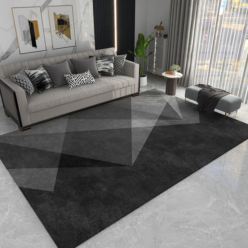 

Bedroom Living Room Decorative Carpet Bathroom Non-slip Large Carpet Home Living Room Modern Luxury Soft Geometric Carpet