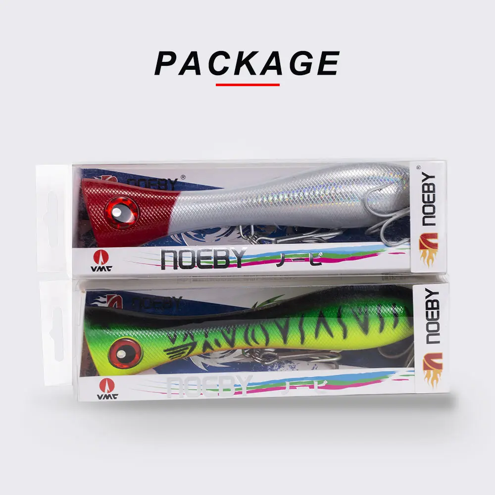 

Noeby Poppers Fishing Lure Wobbler 205mm 133g Big Topwater Popper Artificial Hard Bait 3X Hooks for Sea GT Tuna Fishing Lure