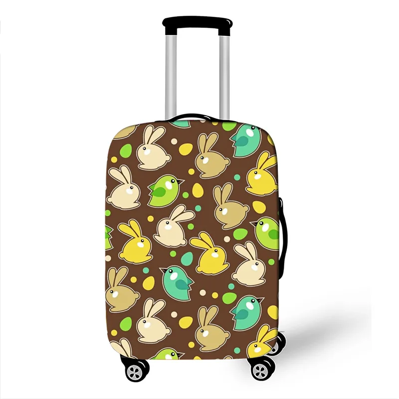 1 Kawaii Animal Women Luggage Case Protective Cover Waterproof Thicken Elastic Suitcase Case Apply 18-32 Inch Travel Accessories - Цвет: 1