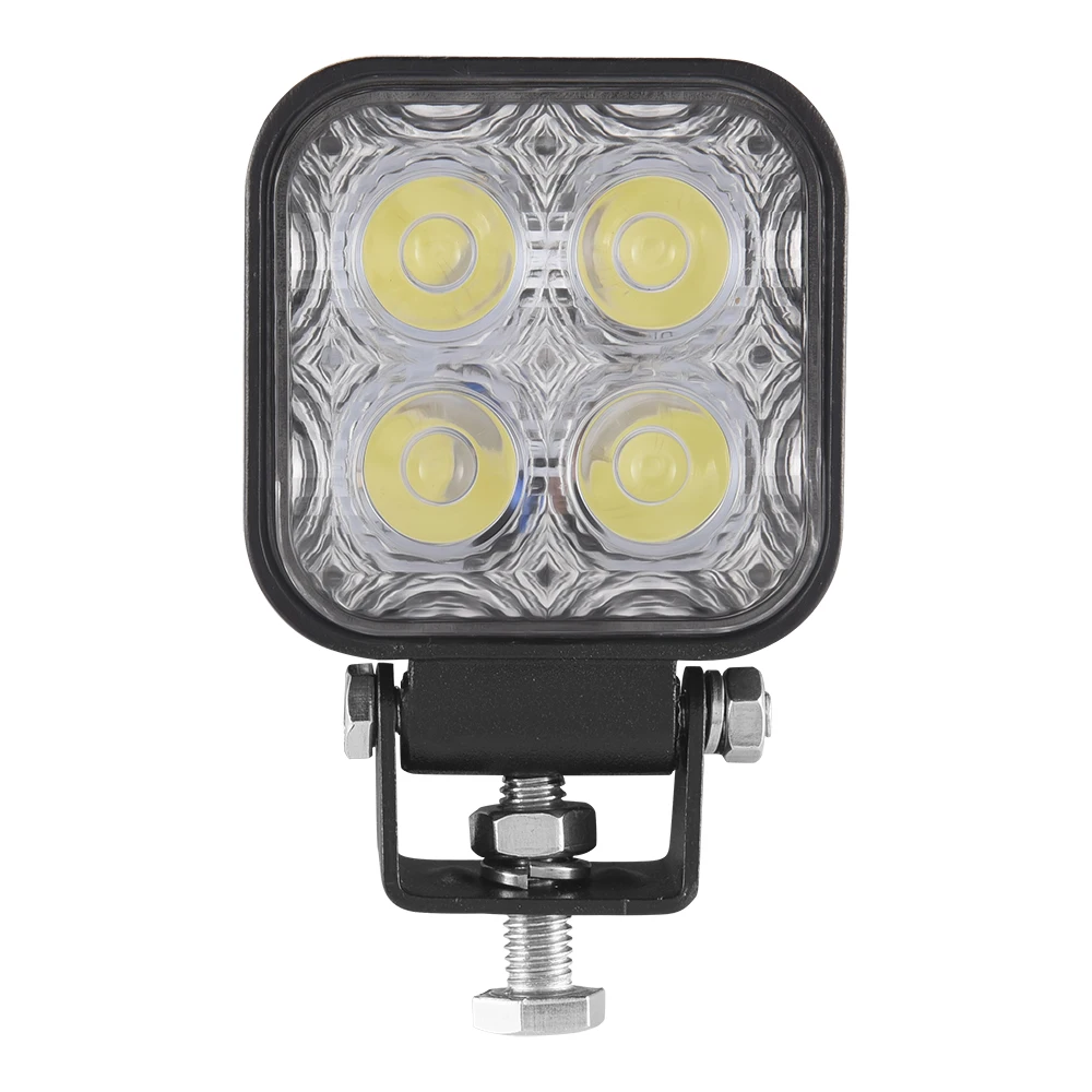 10PCS 12 Вт квадратный противотуманный светильник s Автомобильный светодиодный внедорожный рабочий светильник для 4WD AWD Suv ATV Golf Cart 12 В 24 В дальнего света Мотоцикл лодка светильник - Цвет: 10PCS