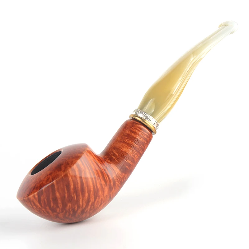 Труба для курения табака Бриар гладкая отделка 9 мм фильтр тосканская Серия # TSCAA