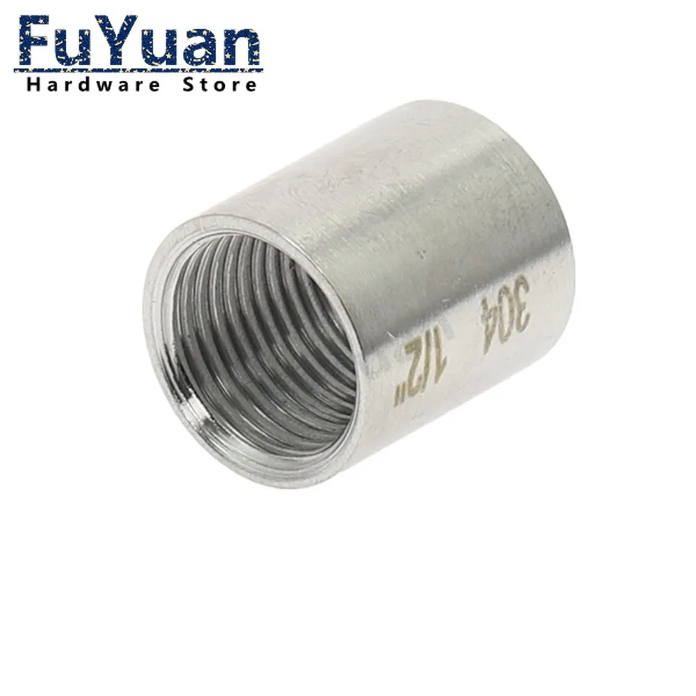 

SS 304 Stainless Steel Water Pipe Fitting 1/8" 1/4" 3/8" 1/2" 3/4" 1" 1-1/4" 1-1/2" 2" Straight Female Threaded Pipe Fitting