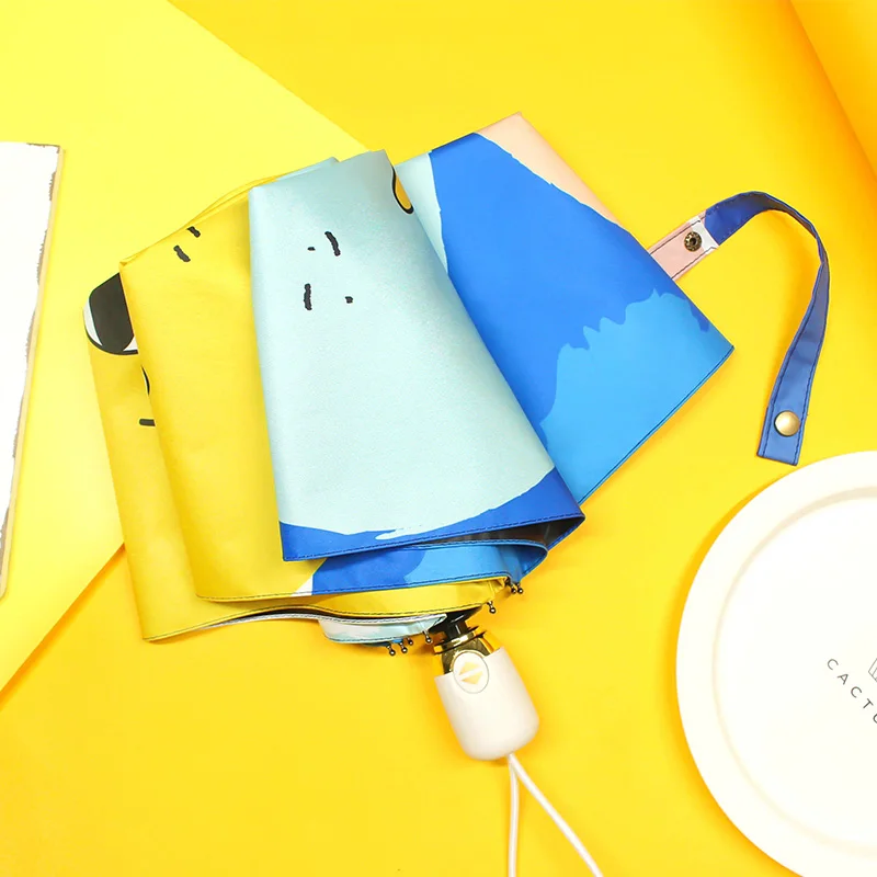 

Automatic Portable Umbrella Female Foldable High Quality Uv Protection Foldable Umbrella Guarda Chuva Home Rain Gear DB60YS