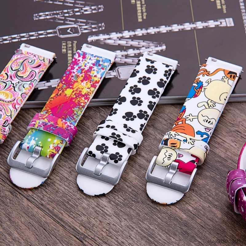 Ремешок силиконовый для детских наручных часов Универсальный сменный Браслет с