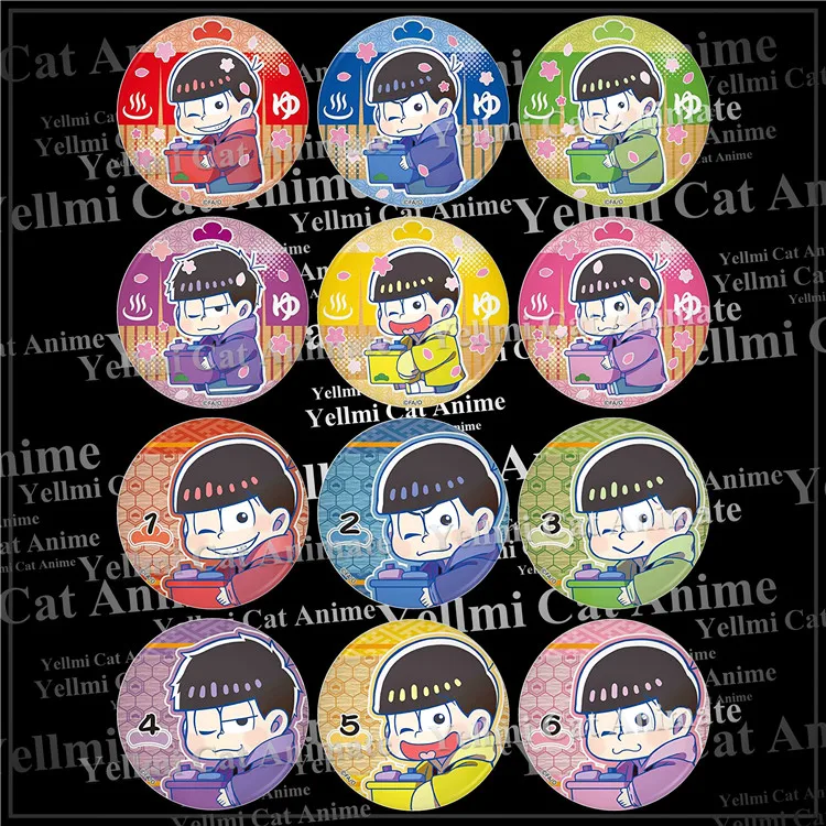 1 шт. брошь на рюкзак Mr osomatsu san Karamatsu Ichimatsu spilla 58 мм|Броши| |