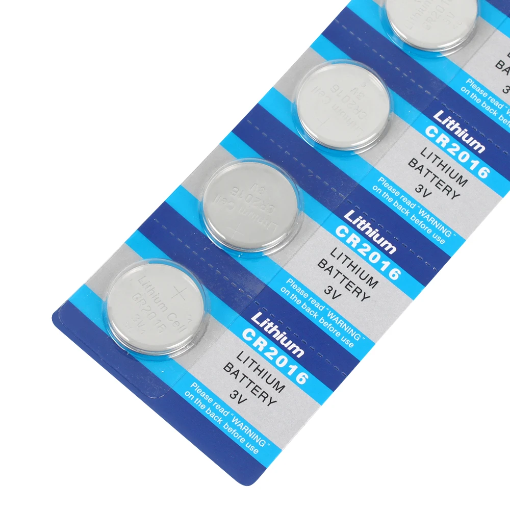 

CR2016 Battery ,5pcs Button Batteries LM2016 BR2016 DL2016 Cell Coin Lithium Battery 3V CR 2016 For Watch Electronic Toy Remote