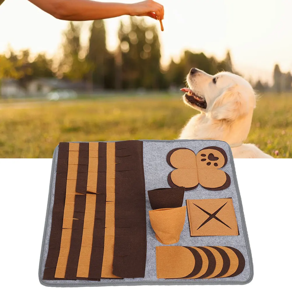 Собака коврик для домашних животных собак и кошек Войлок нос рабочий кормления