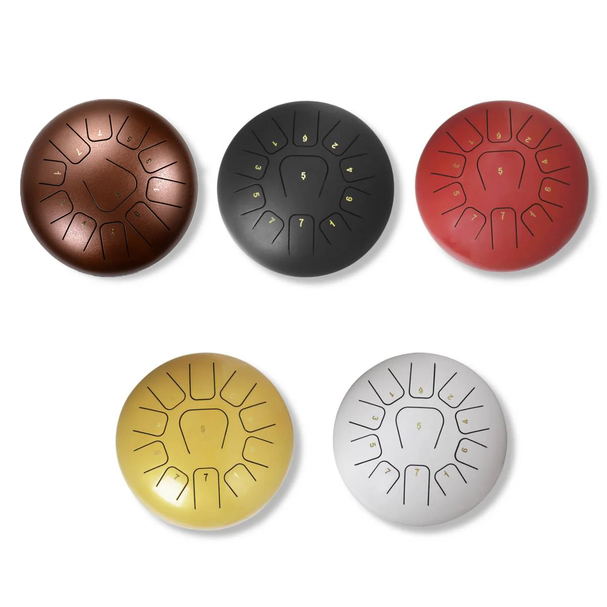 Handpan 5.5 Inch 8 Tone Steel Tongue Professional Percussion Drum Instrument With Drum for Kids Adult Percussion Instruments