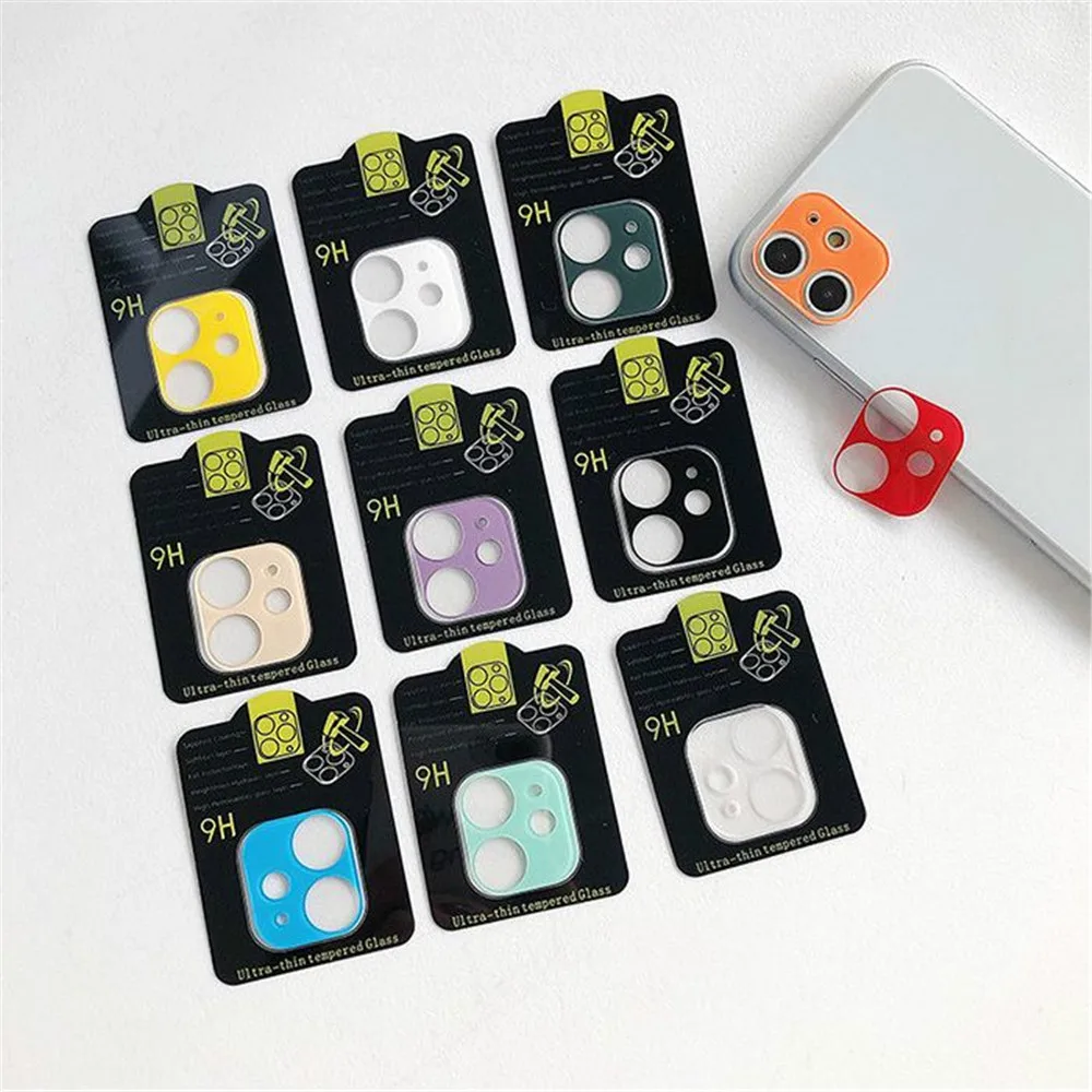9D красочная задняя линза для камеры Защитная стеклянная пленка Закаленное