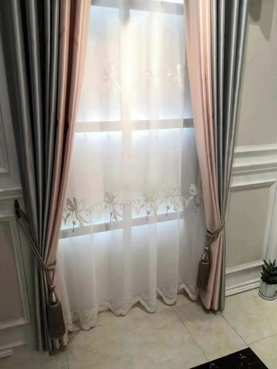 Специальное предложение новые занавески в европейском стиле тюль с бантом и