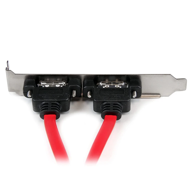 Кабель-переходник SATA/eSATA с полнопрофильной крышкой слота PCI два внешних порта SATA 6