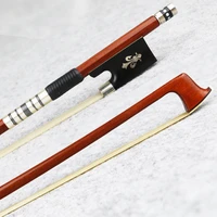 new 34 size pernambuco violin bow natural mongolia horsehair fast response ebony frog good performance violin parts accessories