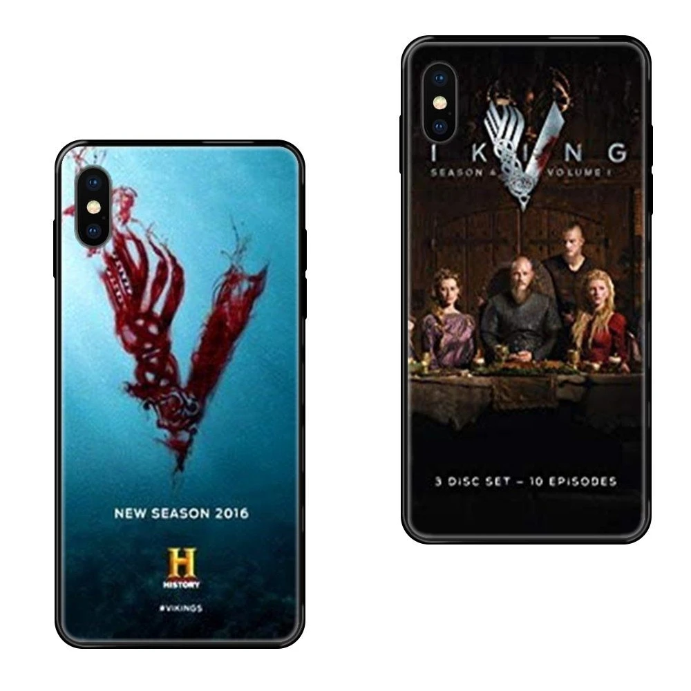 ТВ Викинги Сезон 4 постер для юниоров Huawei Honor 20 20I 20S 10 10I 6A 7A 7X 8C 8X 9 9A 9I 9X Lite Pro Черный