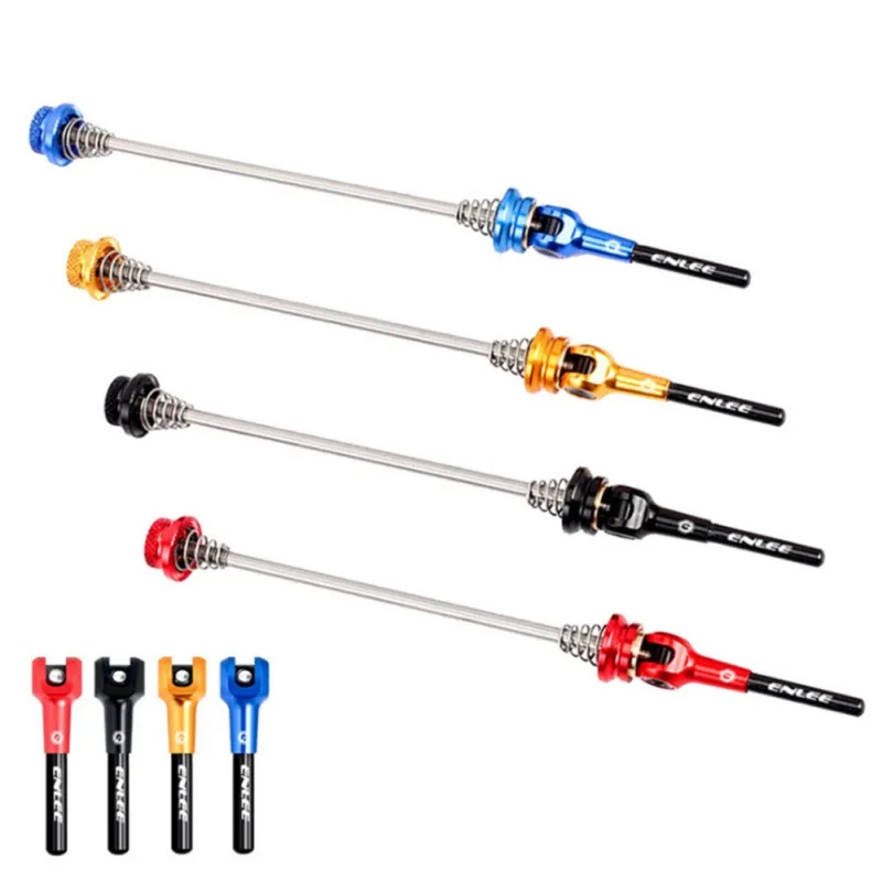 

Road Mountain Bike Wheel Hub Front and Rear Skewers Quick Release Skewer Clip Bolt Lever Axle QR 145/180 mm