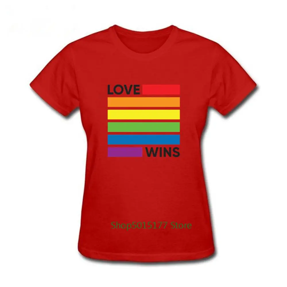 Радужный Флаг ЛГБТ футболка Любовь побеждает стиле женская летняя обувь Новинка
