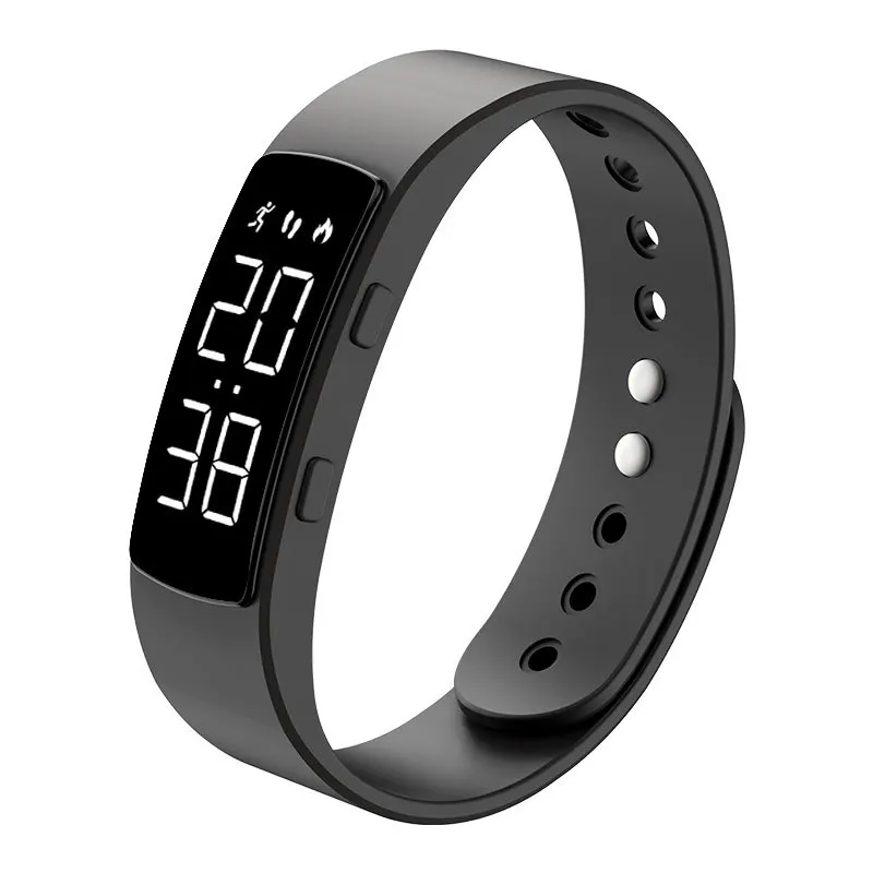 

Addies/Aidis New Electronic Smart Product Health Bracelet Waterproof Record Number of Steps Timing Vibration Alarm Men and Women
