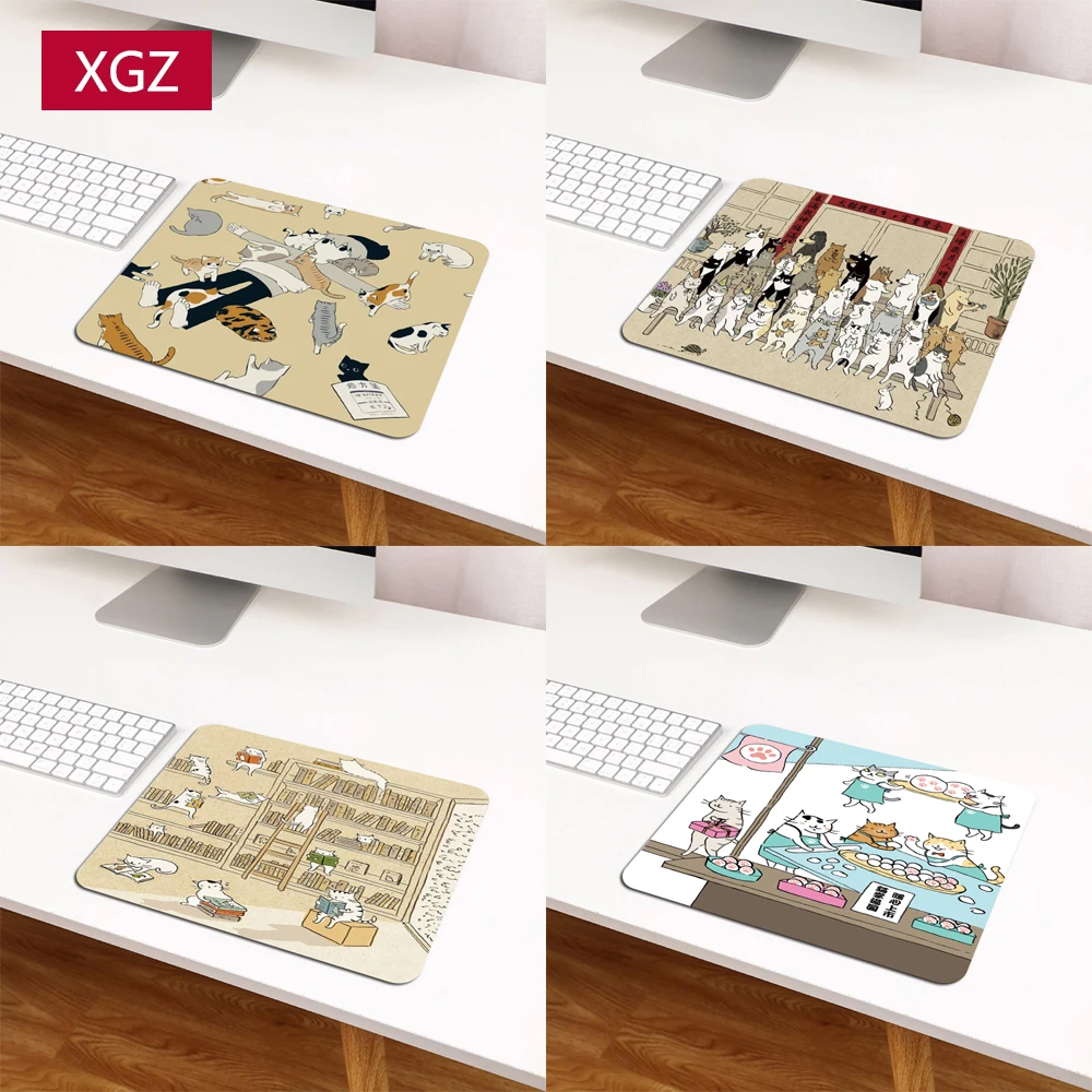 

Маленький коврик для мыши XGZ с мультяшным котом, компьютерный коврик, самый продаваемый игровой коврик для мыши оптом, игровой компьютерный ...
