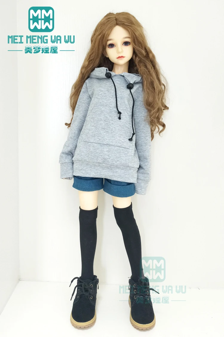 Одежда для куклы BJD на 1/3 SD doll Повседневная Толстовка и джинсовые шорты|Куклы| |