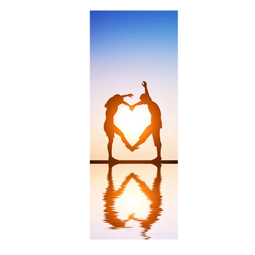 3D наклейка на дверь самоклеющиеся наклейки стену для влюбленных съемные