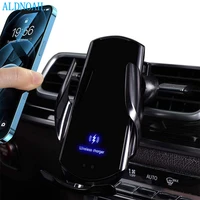 15w automatic clamping qi wireless car charger mount for iphone 13 12 11 xs xr 8 fast charging phone holder for samsung s21 s20