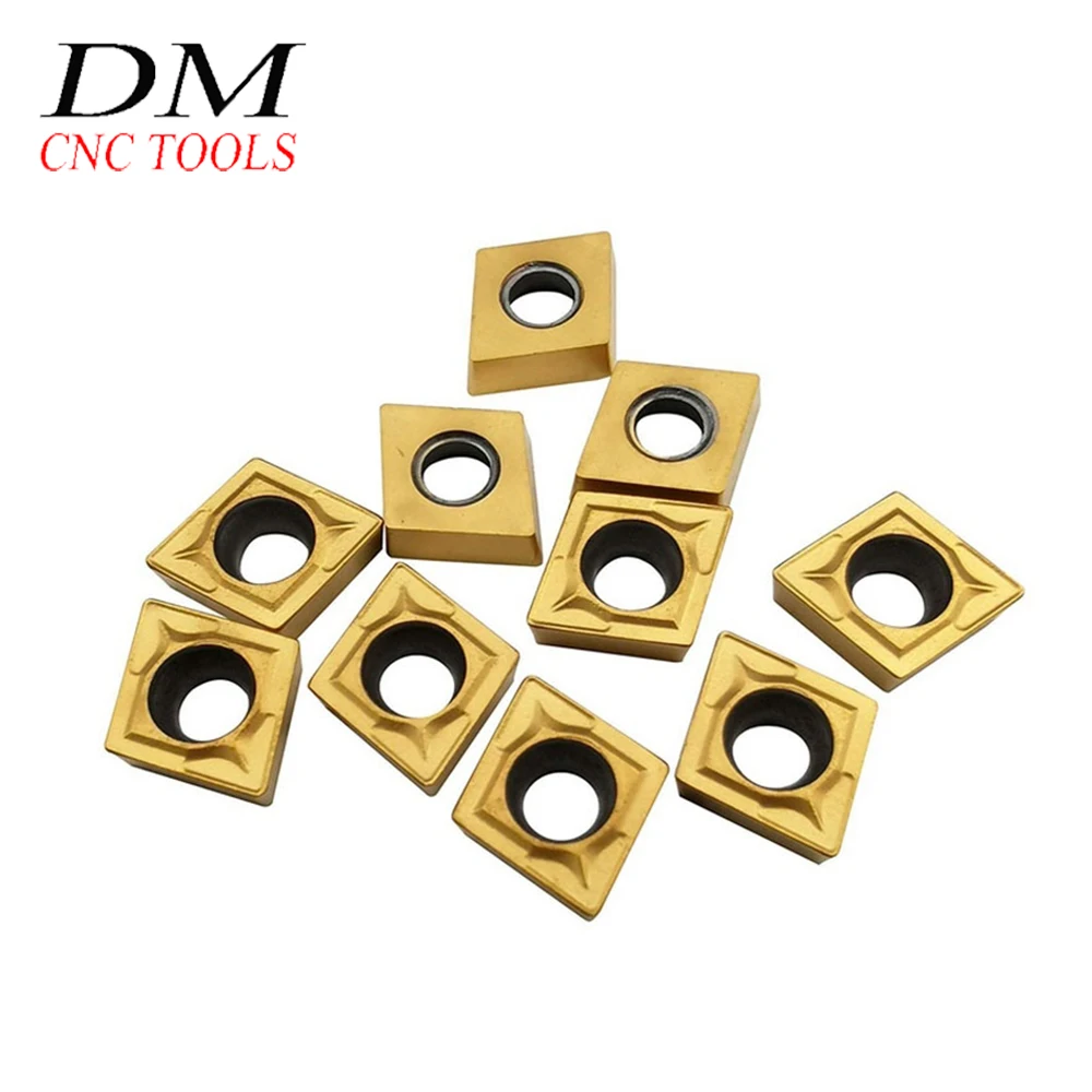 10pcs CCMT060204 US735/CCMT060204 UE6020/CCMT060204 VP15TF CCMT21.51 internal turning tool carbide insert metal CNC machine |