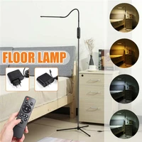 10w indoor adjustable height floor lamps for led light clamp dimmable reading desktop lamp tripod study roomremote controller
