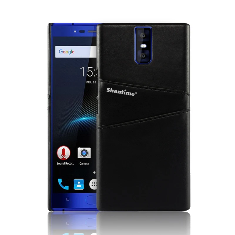 BLACK Винтажная Обложка на заднюю панель из искусственной кожи для Oukitel K3 чехол Чехол для Oukitel K3 деловой стиль кошелек отделения для карт чехол для телефона - Цвет: BLACK